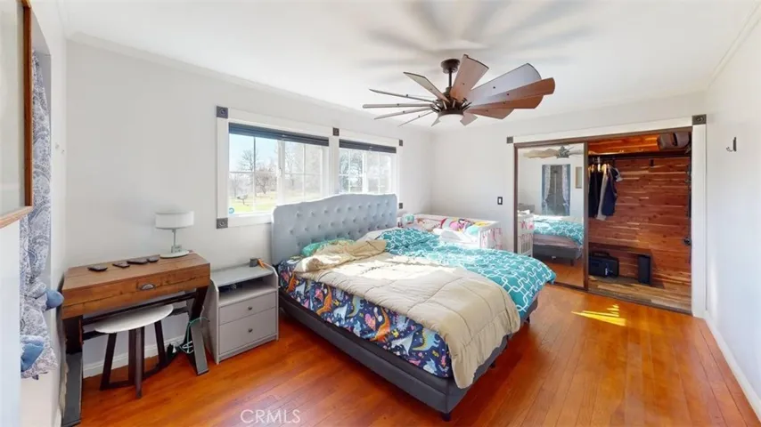 Primary Bedroom with Cedar walk in closet.