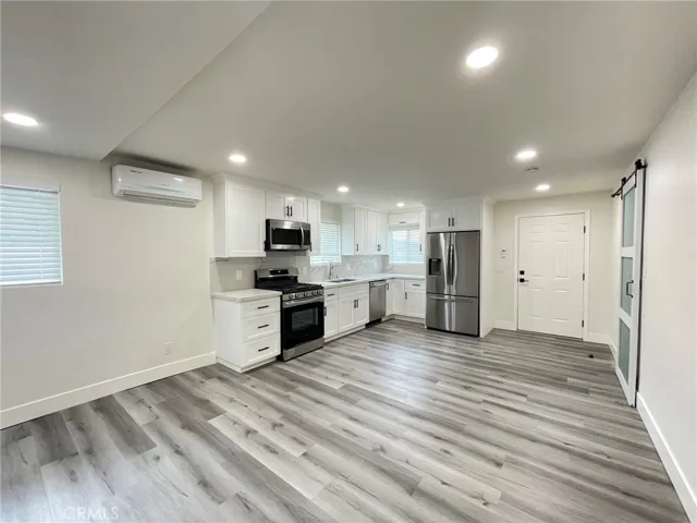 living room and kitchen