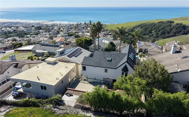 Aerial view: back of House and Coastline