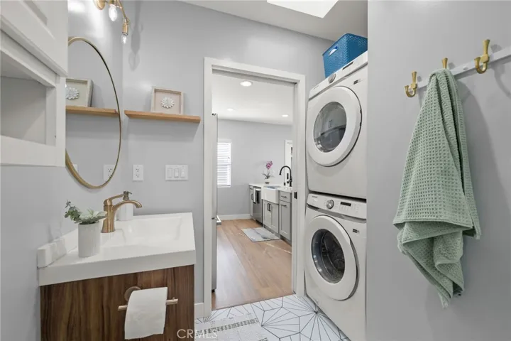 ADU stackable laundry