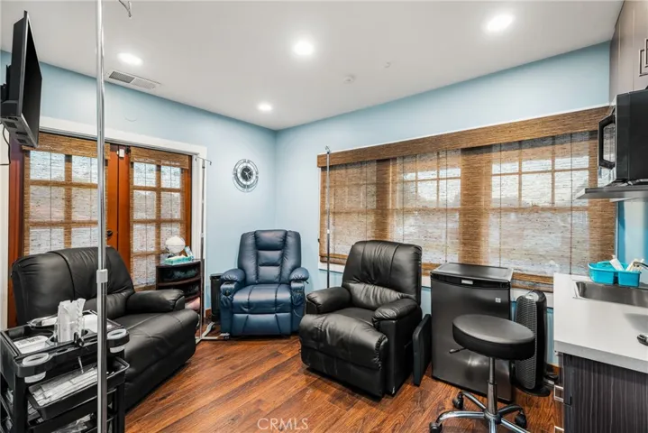 Exam room #5 used as an IV room