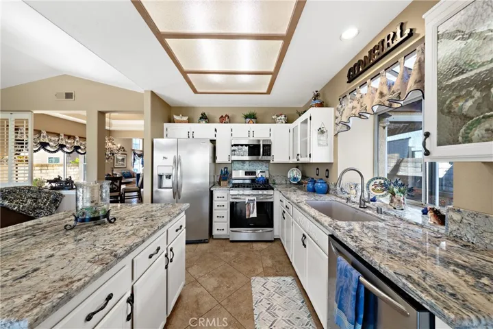 Stainless steel appliances in your kitchen.  You will love this gas stove, but an electric outlet is available if desired.