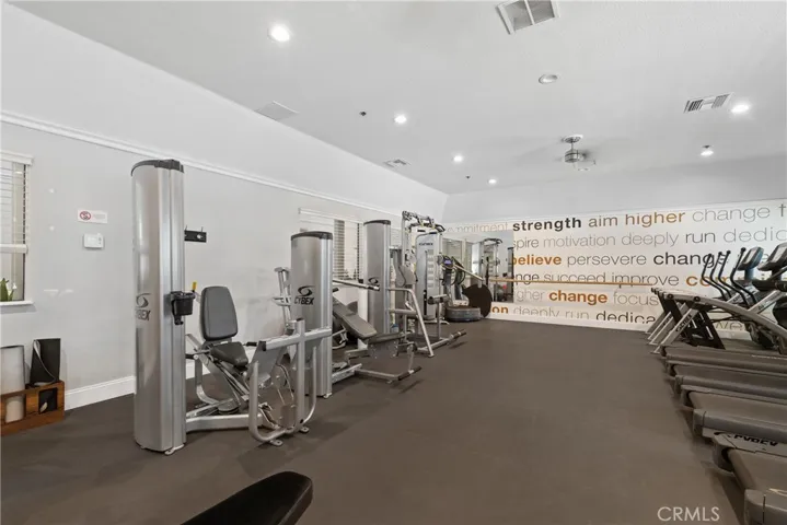 Clubhouse gym.