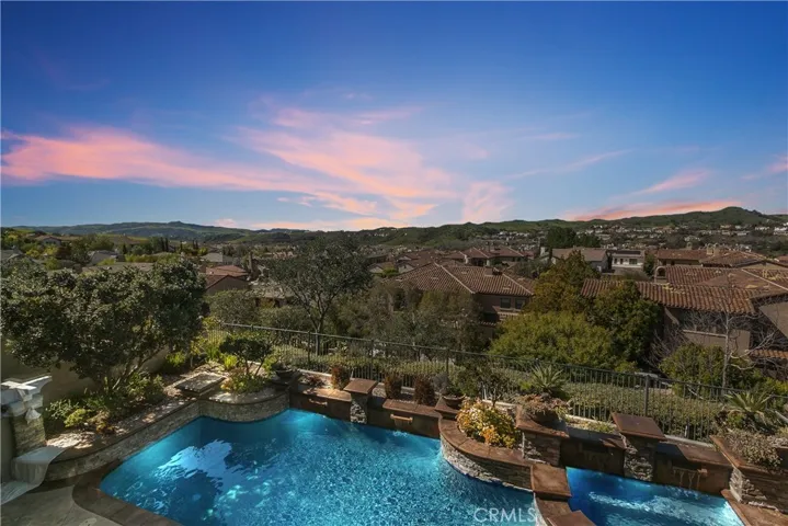 Backyard with panoramic views