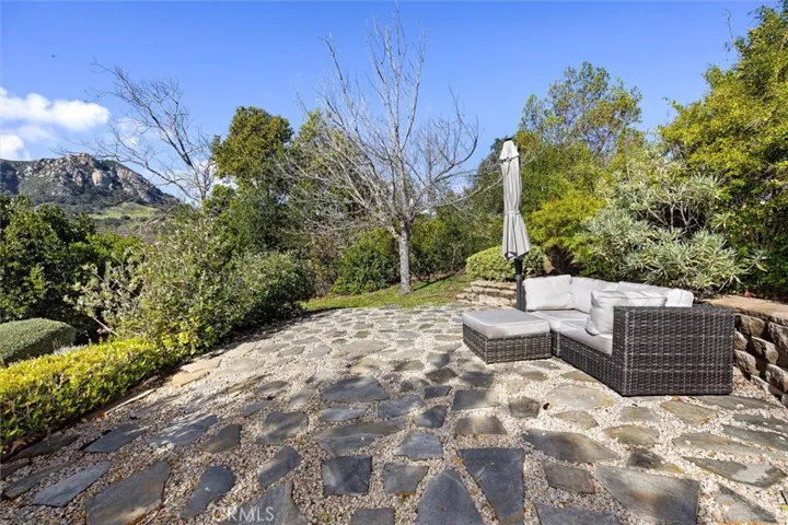 Upper terraced yard