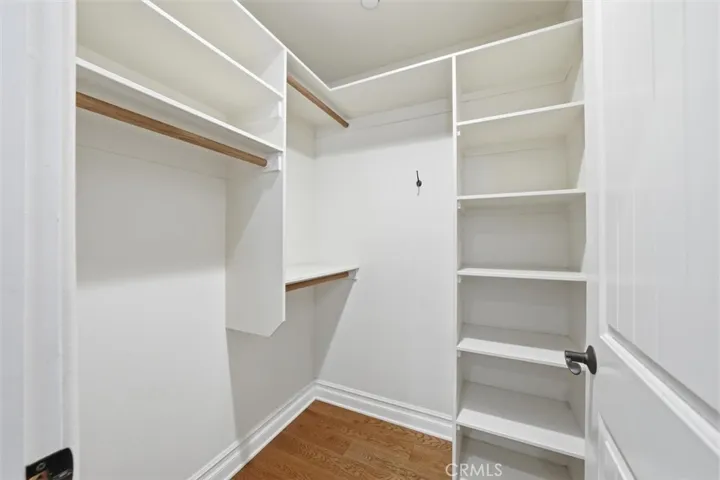 Guest bedroom walk-in closet