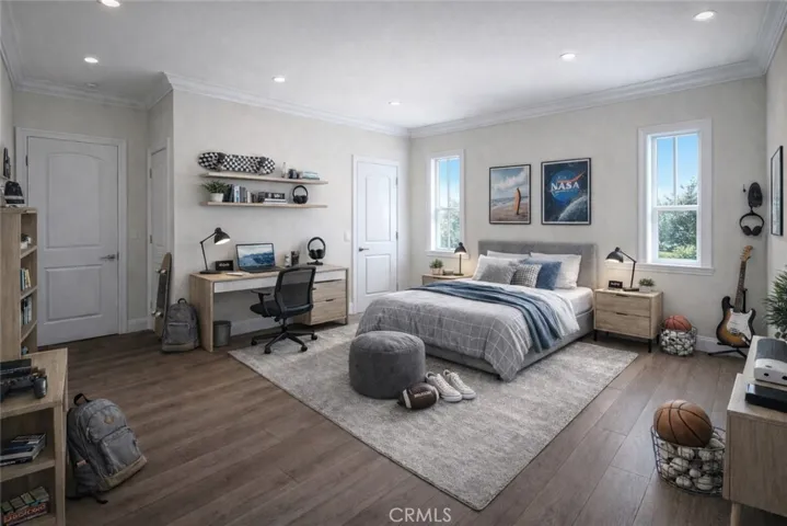 Upstairs Bedroom 4 is virtually staged