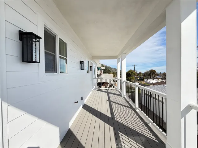 Upstairs balcony