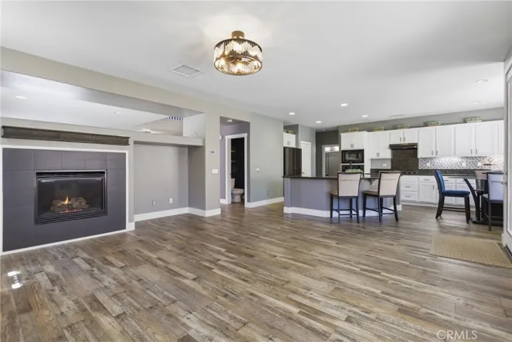 Family room open to Kitchen