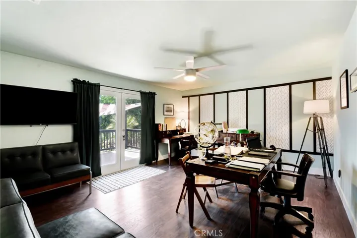 Third bedroom being used as an office