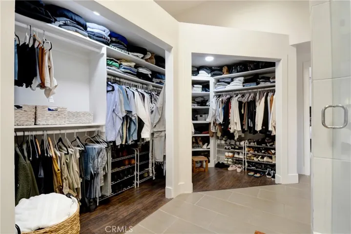 Master bathroom closet