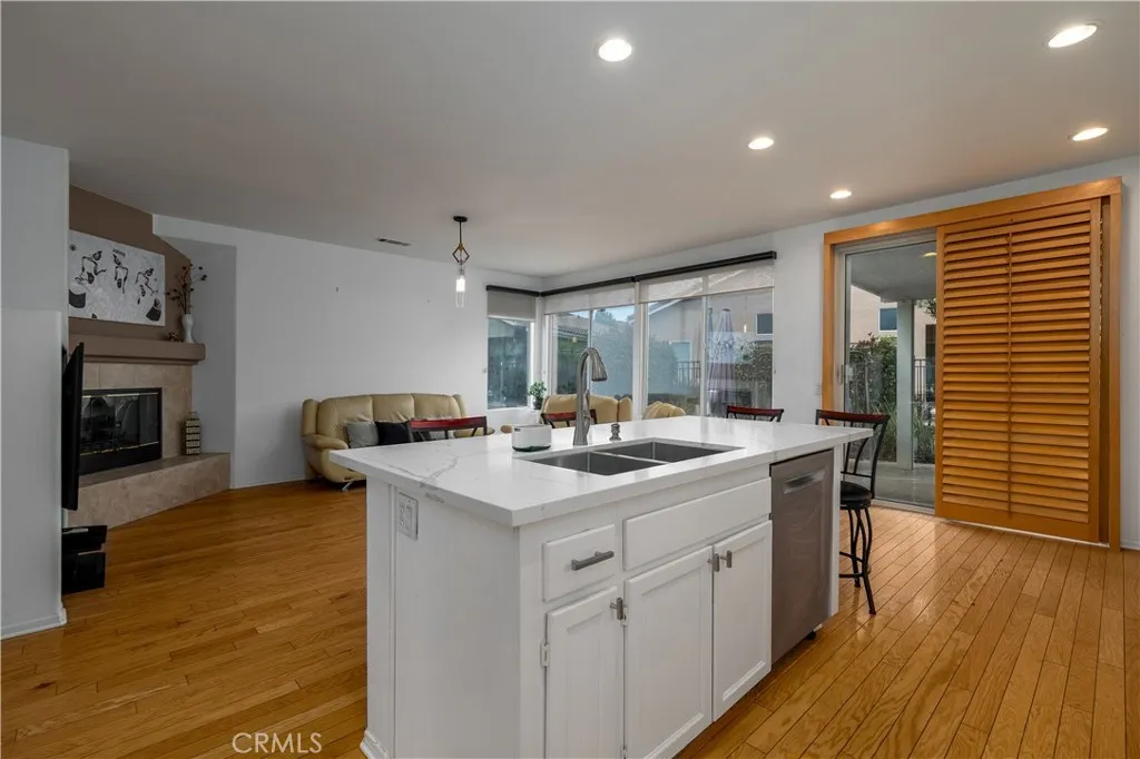 Kitchen open to family room