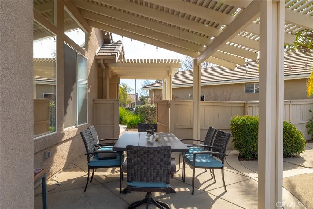 Patio table included