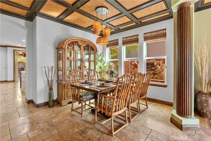 The Dining Room with Kitchen beyond.