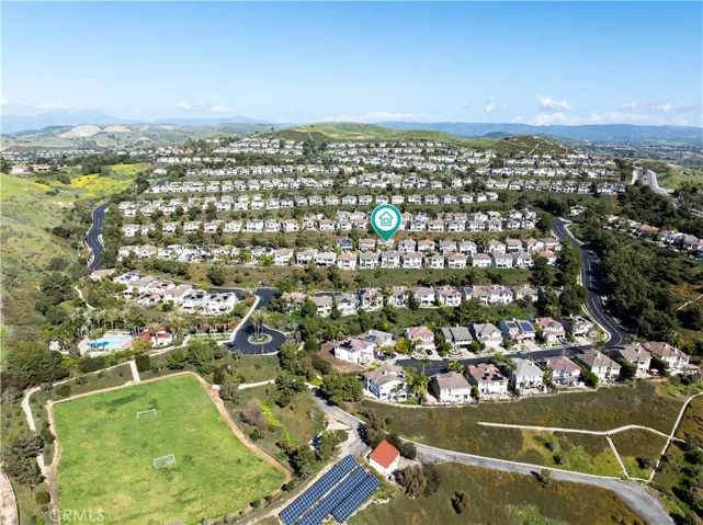 Running track from above with house locator
