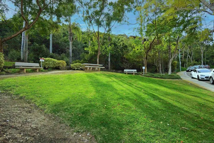 open green space across from unit.