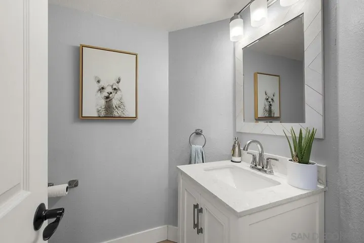 Half bathroom on main living floor.