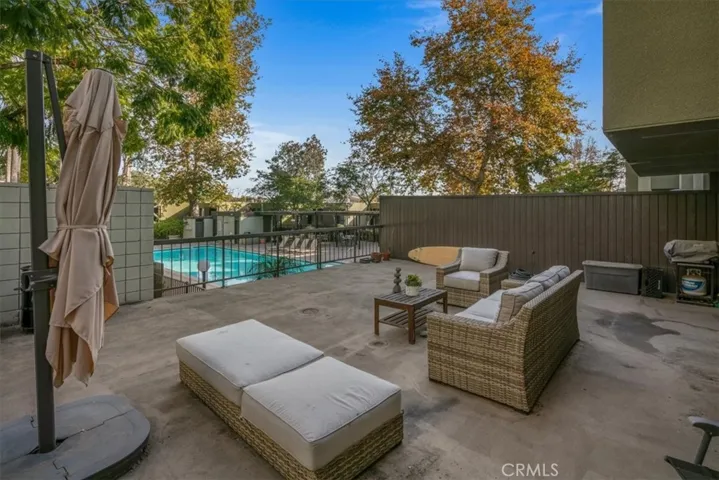 PRIVATE patio for this unit