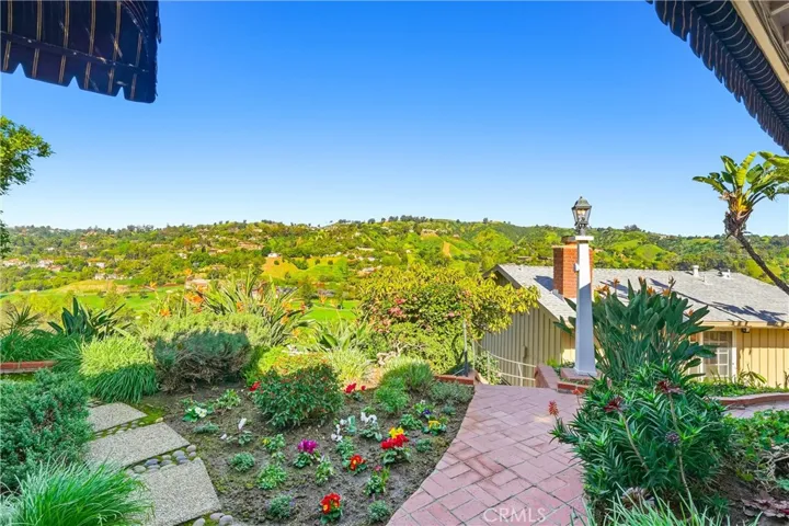 Northeast facing views from the den!  This home has spectacular views and sits directly above the Hacienda Golf Club and offers total privacy!