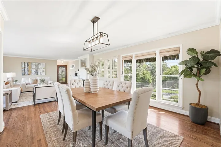 Southwest facing views from the large floor-to-ceiling windows in the Dining Room!