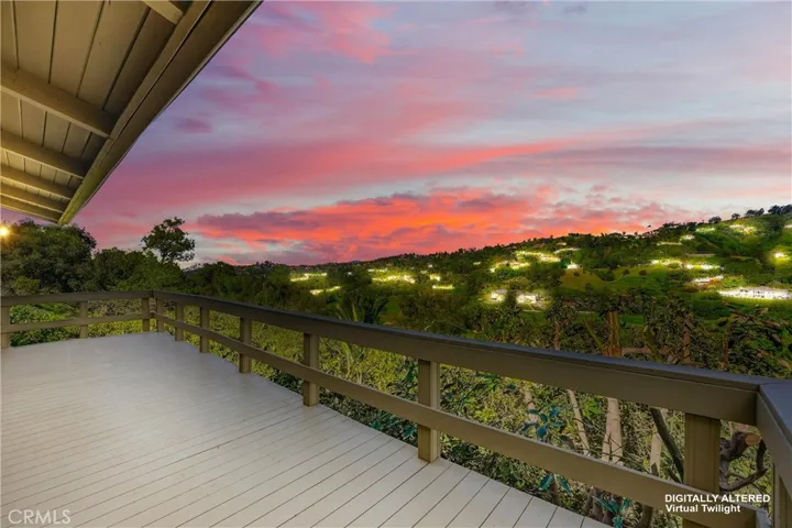 Sunset views off the back deck!