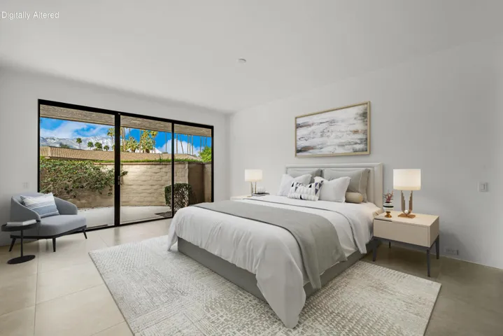 Virtually Staged Primary Bedroom