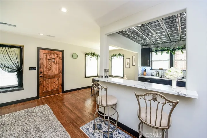 Breakfast or entertaining at the bar that is open to the kitchen