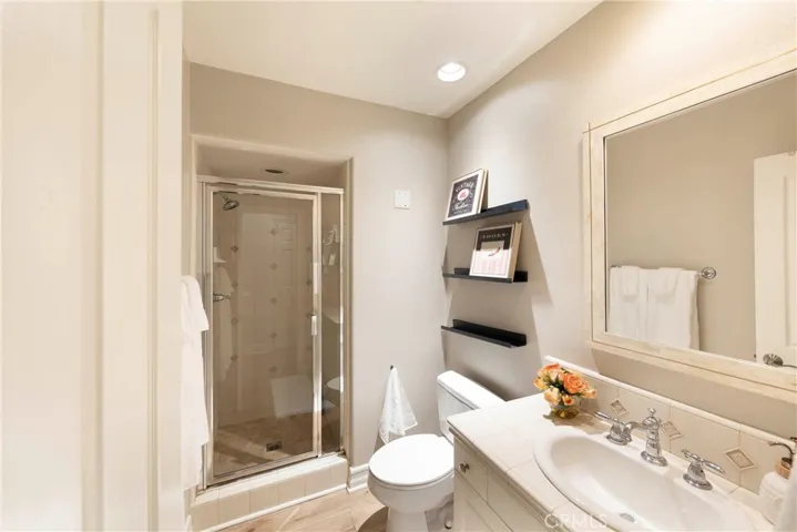 Downstairs three-quarter bathroom