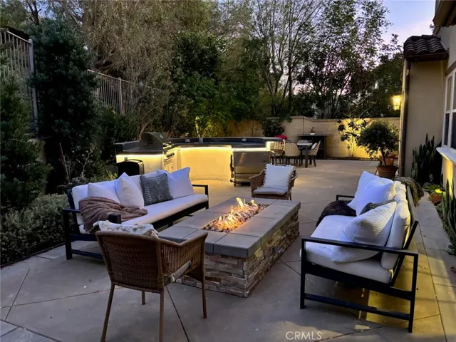 Evenings by the fire pit