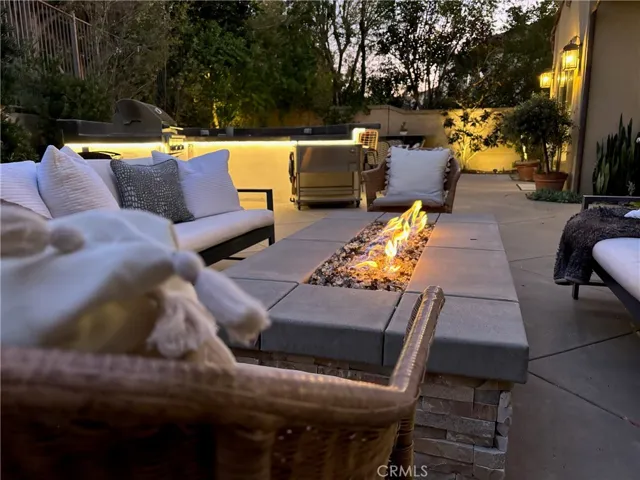 Gather around the fire pit