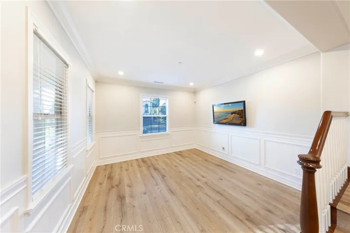 Downstairs living room - imagine as a media room, music room, or study