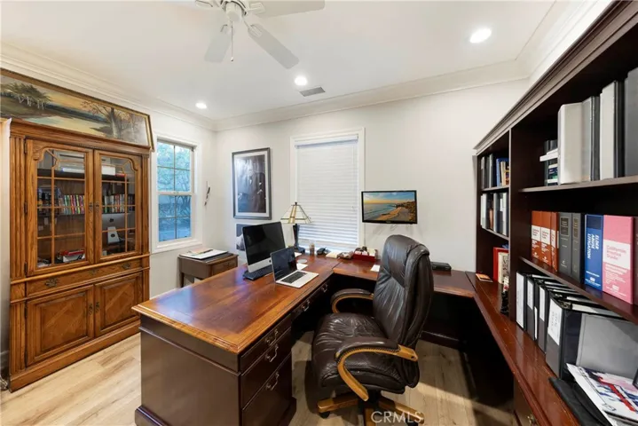 Downstairs room - imagine as a guest room, workout room, or office
