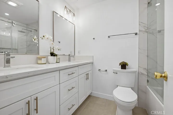 Master bathroom with double vanity