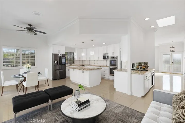 Bright open-concept living space with modern finishes and great natural light