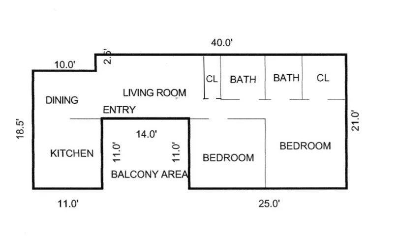 Floorplan of the Unit