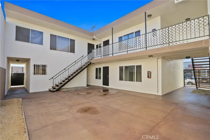 Interior courtyard all gated