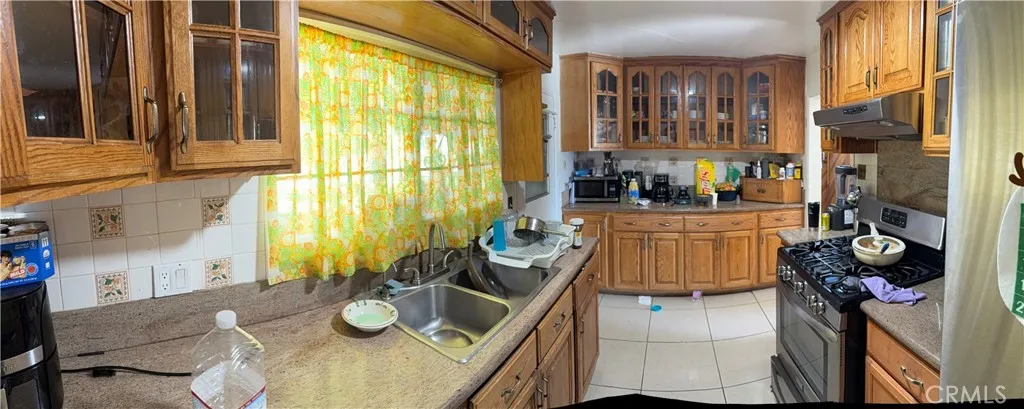 kitchen in the original unit