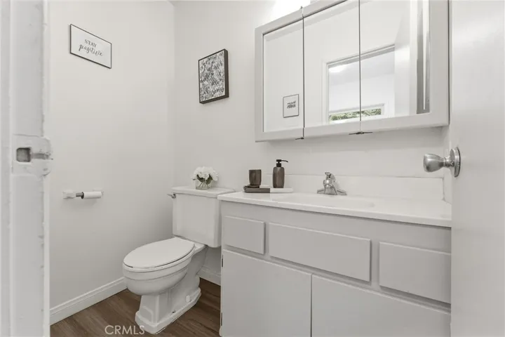 1/2 bath off kitchen
