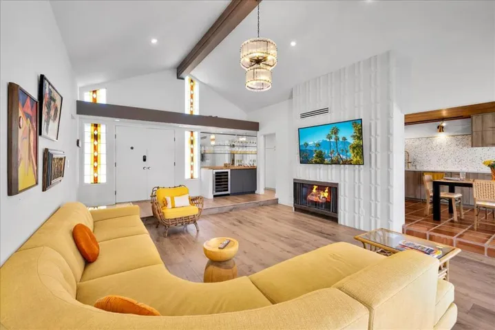 Reverse View of Living Room and Bar