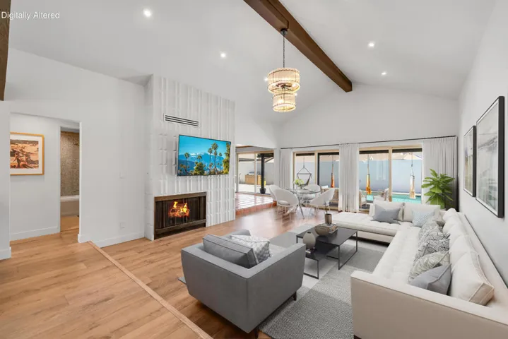 Virtually Staged Living/ Dining Area