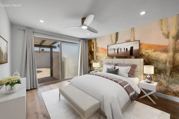 Virtually Staged Primary Bedroom
