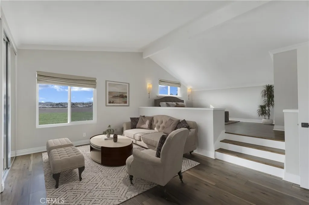 virtually staged primary suite