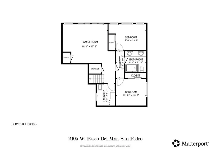 Floor Plan Lower Level