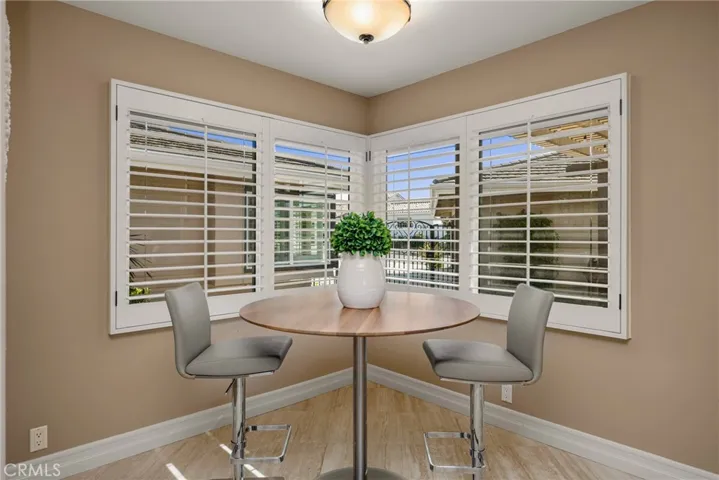 Breakfast nook off of the kitchen