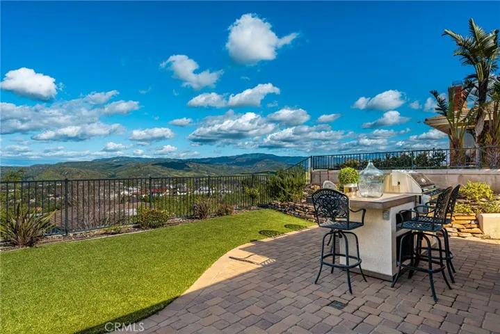 Built in BBQ and dining area