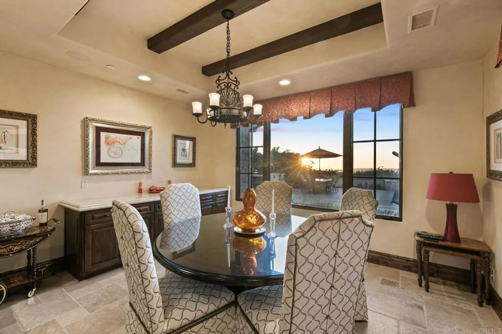 Enjoy the streaming natural light into the breakfast nook.