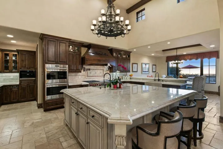 Gather around the extra large island or simply enjoy the true chef's kitchen.