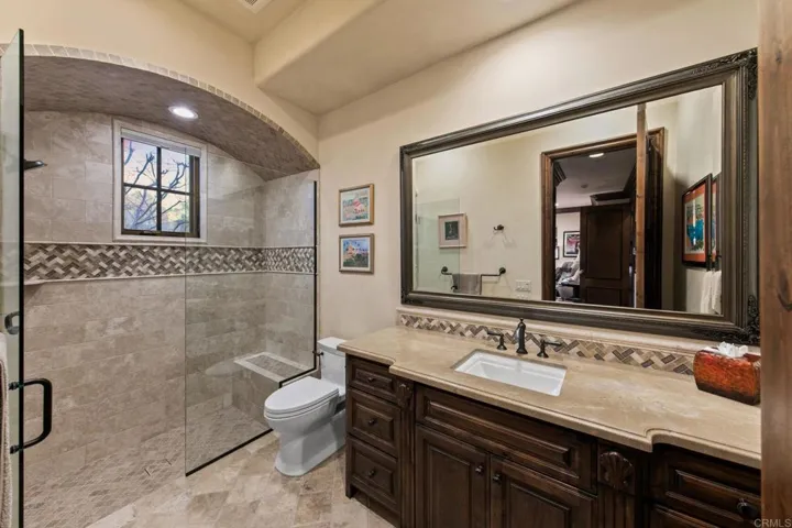 Secondary generous bathroom