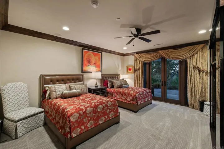 Oversized guest bedroom