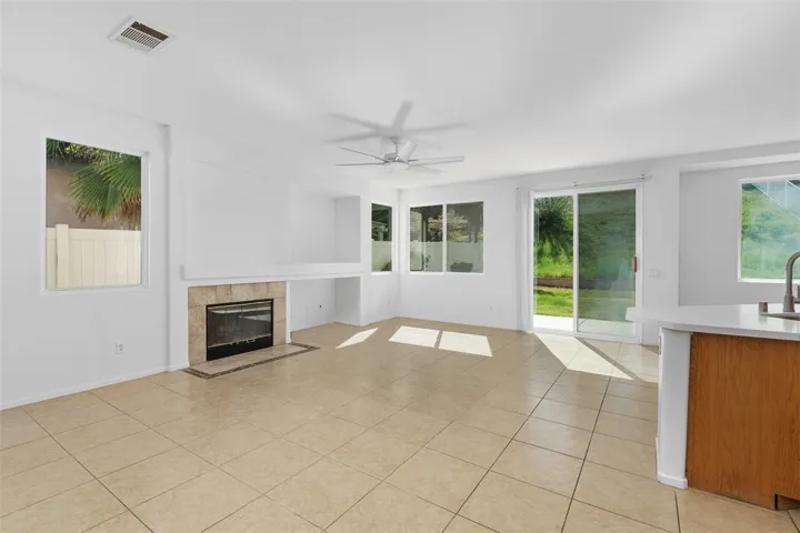 Family Room and Kitchen Are Open Concept